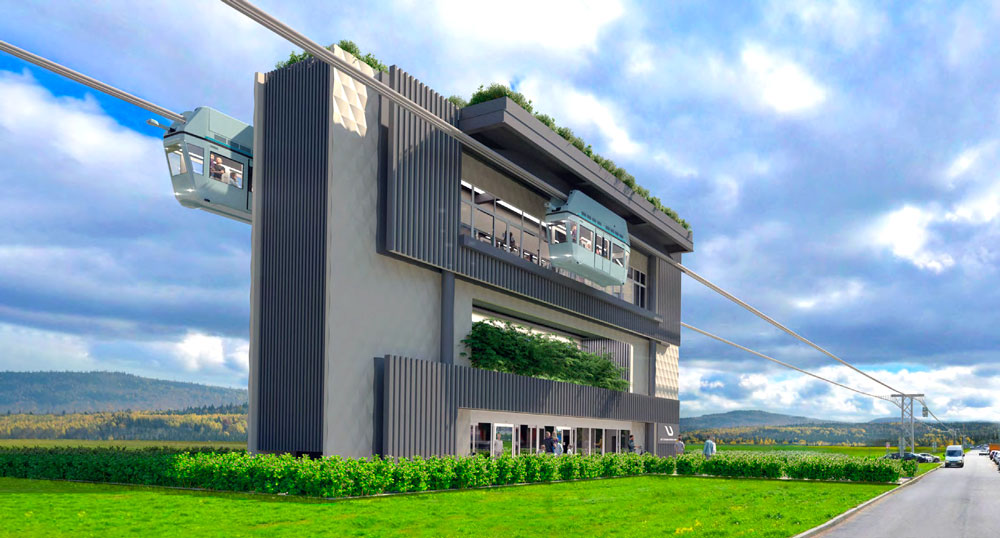 uSky Transport - This isn’t just architecture. It’s the engineering node of the future, rendered here as a work of art