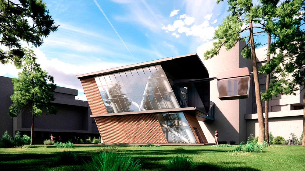uSky Transport - This isn’t just architecture. It’s the engineering node of the future, rendered here as a work of art